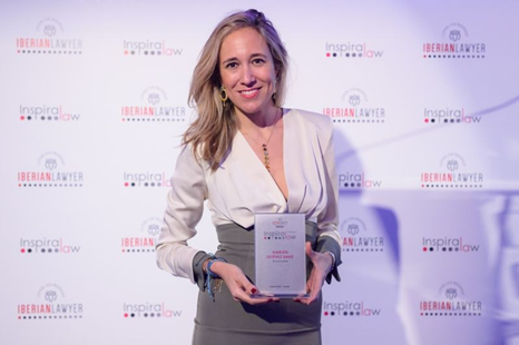 Reconocida como TOP 50 Most Insprinig Women in the Iberian Legal Sector (2023 y 2025):
